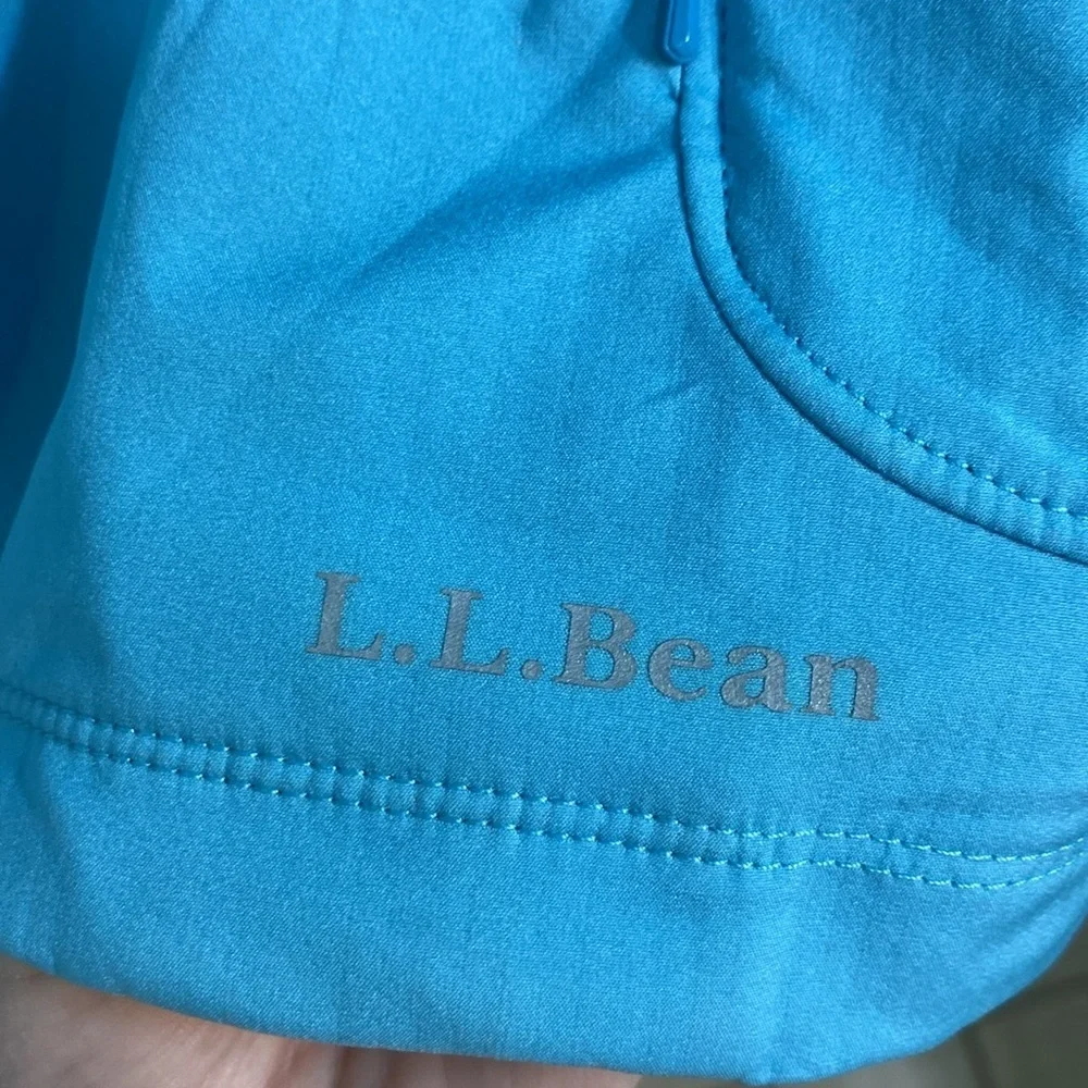 L.L. Bean Light Blue Nylon Hiking Running Jacket Womens Size Medium Fall Outdoor - Picture 9 of 10